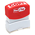 Redi-Tag Pre-Inked Stamp, "Copy", Red