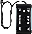 GE UltraPro 10-Outlet Surge Protector, 4' Cord, Black, 34462