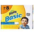 Bounty Basic Select-A-Size Paper Towels, White, 95 Sheets Per Roll, Pack Of 6 Rolls 1 thumbnail image