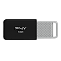 PNY USB 2.0 Flash Drive, 64GB, Black, Total Qty 1 1 thumbnail image