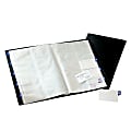 Rolodex® Poly Business Card Book, 240-Card Capacity, 12 3/8"H x 9 1/8"W x 1/2"D, Black 1 thumbnail image