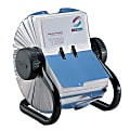 Rolodex® Open Rotary Business Card File, 600-Card Capacity, Black 1 thumbnail image