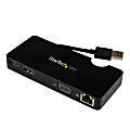 StarTech.com Travel Docking Station for Laptops - HDMI or VGA - USB 3.0 - Portable Universal Laptop Mini Dock 1 thumbnail image