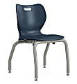 HON SmartLink Plastic 4-Leg 14”H Stackable Chairs, Regatta/Platinum, Set Of 4 Chairs 1 thumbnail image