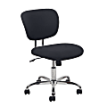 OFM Essentials Fabric Mid-Back Chair, Black/Chrome