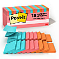 Post-it Pop Up Notes, 3 in x 3 in, 18 Pads, 100 Sheets/Pad, Clean Removal, Poptimistic Collection