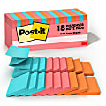 Post-it® Pop Up Notes, 3 in x 3 in, 18 Pads, 100 Sheets/Pad, Clean Removal, Poptimistic Collection