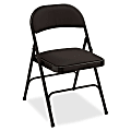 Lorell® Padded Seat Steel Folding Chair, Black, Set Of 4 1 thumbnail image