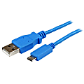 StarTech.com 1m Blue Mobile Charge Sync USB to Slim Micro USB Cable for Smartphones and Tablets - A to Micro B M/M - 3.28 ft USB Data Transfer Cable for Smartphone, Tablet, PC - First End: 1 x Type A Male USB - Second End: 1 x Type B Male Micro USB 1 thumbnail image