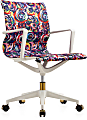 Raynor® Elizabeth Sutton Wynwood Lost in Color Fabric Mid-Back Task Chair, Multi Rose/White/Gold