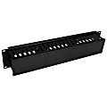 StarTech.com 2U Horizontal Finger Duct Rack Cable Management Panel with Cover, CMDUCT2U 1 thumbnail image