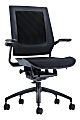 Koplus BodyFlex Fabric Mid-Back Task Chair, Black/Black