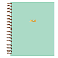 2025 Blue Sky Daily/Monthly Planning Calendar, 7” x 9”, Solid Mint, January 2025 To December 2025