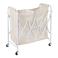 Honey Can Do Collapsible Accordion Double Laundry Sorter, 33-11/16”H x 15-3/4”W x 30-3/4”D, White 1 thumbnail image
