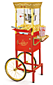 Nostalgia Electrics Vintage Professional Popcorn Cart, Gold