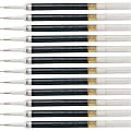 Pentel® EnerGel Retractable Liquid Pen Refills, Medium Ballpoint, 0.70 mm, Black, Box Of 12 Refills