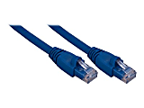QVS 50ft CAT6A 10Gigabit Ethernet Blue Patch Cord - 50 ft Category 6a Network Cable  - CC715A50BL 1 thumbnail image