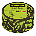 Scotch® Duct Tape, 1.88" x 10 Yd., Black/Neon Green Dinosaurs 1 thumbnail image