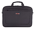Swiss Mobility Cadence Slim Briefcase With 15.6" Laptop Pocket, Charcoal