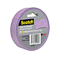 Scotch® Expressions Masking Tape, 3" Core, 0.94" x 20 Yd., Purple Mosaic