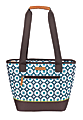 Rachael Ray™ Polyester Virgo Tote, 7"H x 14 1/5"W x 10 1/2"D, Geo Poppies Blue