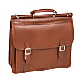 McKlein Halsted Leather Briefcase, Brown