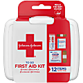 Johnson & Johnson® First Aid To Go! 12-piece Mini First Aid Kit