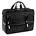 McKlein Hubbard Nylon Briefcase, Black