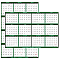 2026 SwiftGlimpse Yearly Reversible Erasable Wall Calendar, 24" x 36", White/Green, January To December 1 thumbnail image
