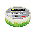 Scotch® Expressions Washi Tape, 3/5" x 393", Green Grass