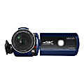 Minolta IR Night Vision 128GB Memory 4K Ultra-HD 16x Digital Zoom Video Camcorder, Blue, MN4K40NV