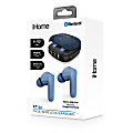 Bytech iHome XT-22 True Wireless Bluetooth In-Ear Earbuds, Blue, HMAUBE237BL