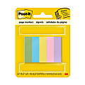 Post-it® Notes Page Markers, 1/2" x 2", Jewel Pop Colors, 100 Per Pad, Pack Of 5 Pads 1 thumbnail image