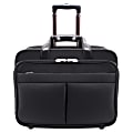 McKlein Roosevelt Detachable-Wheeled Nylon Laptop Case, Black