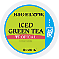 Bigelow Tropical Iced Green Tea Brew Over Ice K-Cup Pods Green Tea, Ice Tea K-Cup - 22 K-Cup - 4 Pack