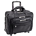McKlein Gold Coast Detachable-Wheeled Leather Laptop Case, Black 1 thumbnail image