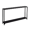 SEI Furniture Bergen Console Table, 29"H x 56"W x 8"D, Black 1 thumbnail image