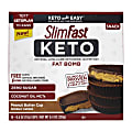 Slim Fast Keto Fat Bomb Peanut Butter Cups, 0.6 Oz, 14 Cups Per Box, Pack Of 2 Boxes