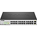 D-Link DGS-1100-26MP Ethernet Switch - 24 Ports - Manageable - 2 Layer Supported - Twisted Pair, Optical Fiber - Desktop