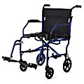 Medline Ultralight Transport Chair, Blue 1 thumbnail image