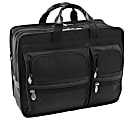 McKlein Clinton Detachable-Wheeled Tech-Lite Polyester Laptop Case, Black