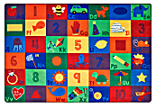 Carpets for Kids® Premium Collection Sequential Seating Literacy ABC Rug, 8' x 12, Multicolor