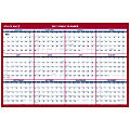 AT-A-GLANCE® 2027 Vertical Horizontal Reversible Erasable Yearly Wall Calendar, With Marker, Large, 36" x 24" 1 thumbnail image