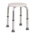 HealthSmart® Extra-Compact Adjustable Shower Stool, 20"H x 6 1/2"W x 6 1/2"D, White