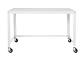 Lorell® Steel Mobile Series Workstation, 29-1/2"H x 48"W x 23"D, White