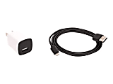 Griffin PowerBlock - Power adapter - 12 Watt (USB) - on cable: Lightning - black, white
