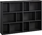 Sauder® Select 45"H 12-Cube Bookcase, Raven Oak