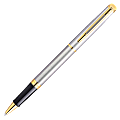 Waterman® Hemisphere Rollerball Pen, Fine Point, 0.5 mm, Silver Barrel, Black Ink 1 thumbnail image