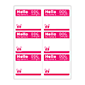Custom Printed 1-Color Laser Sheet Labels And Stickers, 3-1/3" x 4" Rectangle, 6 Per Sheet, 100 Sheets Per Box 1 thumbnail image
