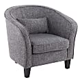 LumiSource Shelton Accent Chair, Black/Gray 1 thumbnail image